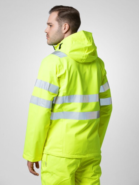Softshells à personnaliser PROJOB 6450 VESTE SOFTSHELL CAPUCHE - EN ISO 20471 CLASSE 3/2 - EN343 3/3/X jaune/noir