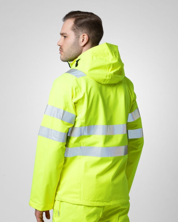 Vestes personnalisable PROJOB 6450 VESTE SOFTSHELL CAPUCHE - EN ISO 20471 CLASSE 3/2 - EN343 3/3/X
