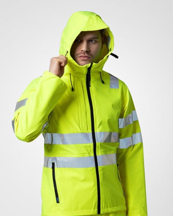 Veste personnalisable PROJOB 6450 VESTE SOFTSHELL CAPUCHE - EN ISO 20471 CLASSE 3/2 - EN343 3/3/X