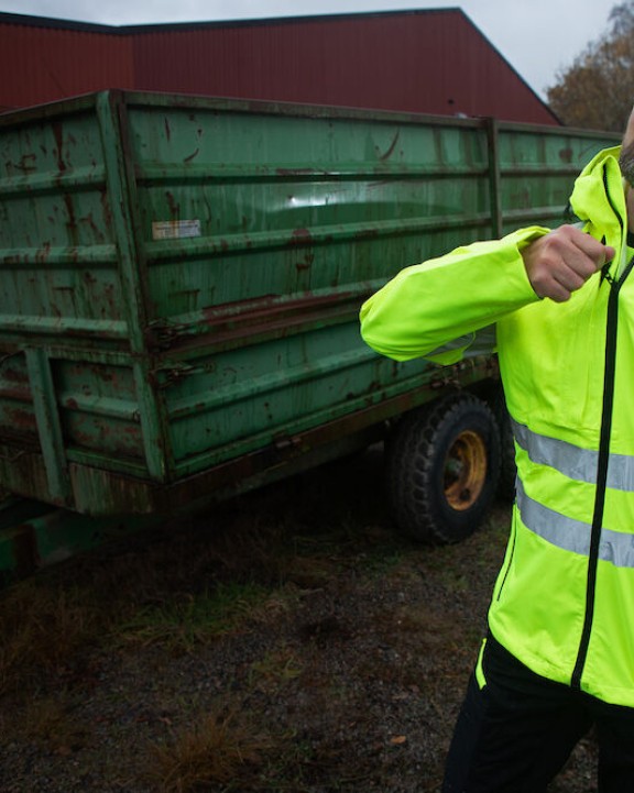 Vestes personnalisable PROJOB 6450 VESTE SOFTSHELL CAPUCHE - EN ISO 20471 CLASSE 3/2 - EN343 3/3/X