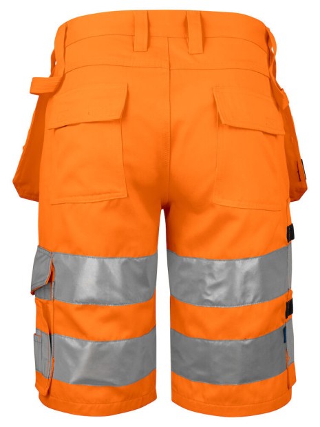 PROJOB 6535 SHORTS - EN ISO 20471 CLASSE 2/1 orange/noir personnalisable