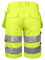 PROJOB 6535 SHORTS - EN ISO 20471 CLASSE 2/1 jaune/noir personnalisable