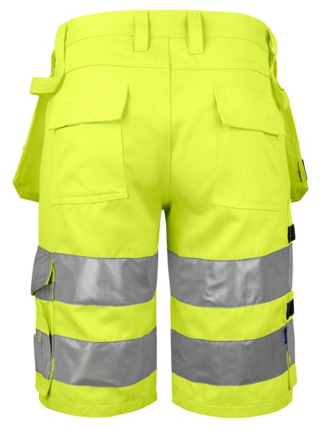 PROJOB 6535 SHORTS - EN ISO 20471 CLASSE 2/1 jaune/noir personnalisable