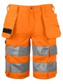 PROJOB 6535 SHORTS - EN ISO 20471 CLASSE 2/1 orange/noir personnalisable