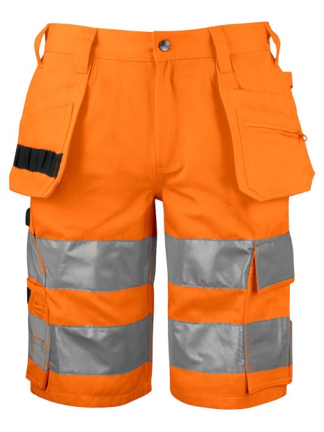 PROJOB 6535 SHORTS - EN ISO 20471 CLASSE 2/1 orange/noir personnalisable