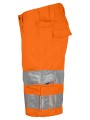 PROJOB 6536 SHORTS EN ISO 20471 CLASSE 2/1 orange/noir personnalisable