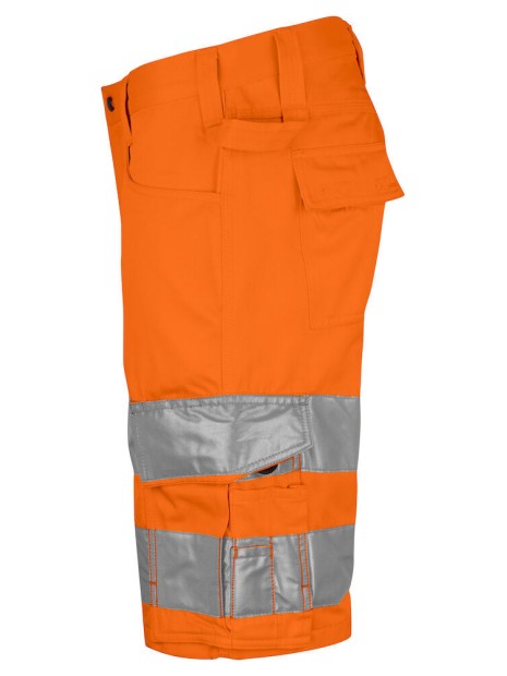 PROJOB 6536 SHORTS EN ISO 20471 CLASSE 2/1 orange/noir personnalisable