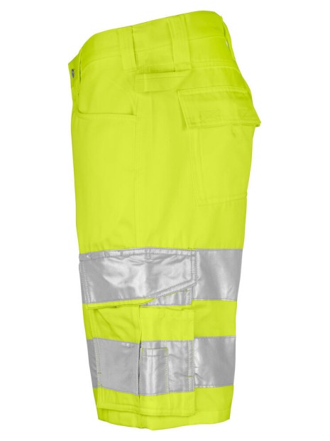 PROJOB 6536 SHORTS EN ISO 20471 CLASSE 2/1 jaune/noir personnalisable