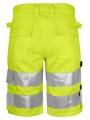 PROJOB 6536 SHORTS EN ISO 20471 CLASSE 2/1 jaune/noir personnalisable