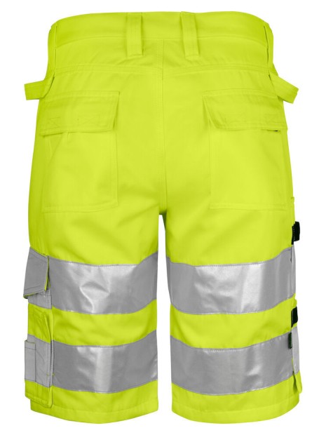 PROJOB 6536 SHORTS EN ISO 20471 CLASSE 2/1 jaune/noir personnalisable