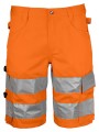 PROJOB 6536 SHORTS EN ISO 20471 CLASSE 2/1 orange/noir personnalisable