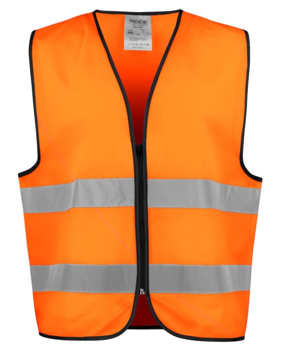 Gilet de sécurité personnalisable PROJOB 6709 CHASUBLE PRIO ZIPPEE - EN ISO 20471 CLASSE 2
