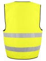 PROJOB 6709 CHASUBLE PRIO ZIPPEE - EN ISO 20471 CLASSE 2 jaune/noir personnalisable