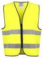 PROJOB 6709 CHASUBLE PRIO ZIPPEE - EN ISO 20471 CLASSE 2 jaune/noir personnalisable