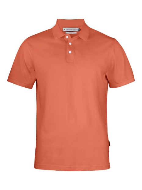 JAMES-HARVEST Sunset 
Polo Pique Regular Fit Hommes vintage orange personnalisable