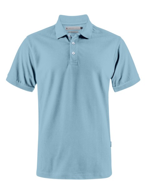 JAMES-HARVEST Sunset 
Polo Pique Regular Fit Hommes light turquoise personnalisable