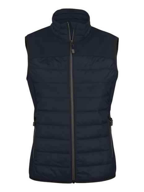 PRINTER Expedition 
Bodywarmer Femmes bleu marine foncé personnalisable