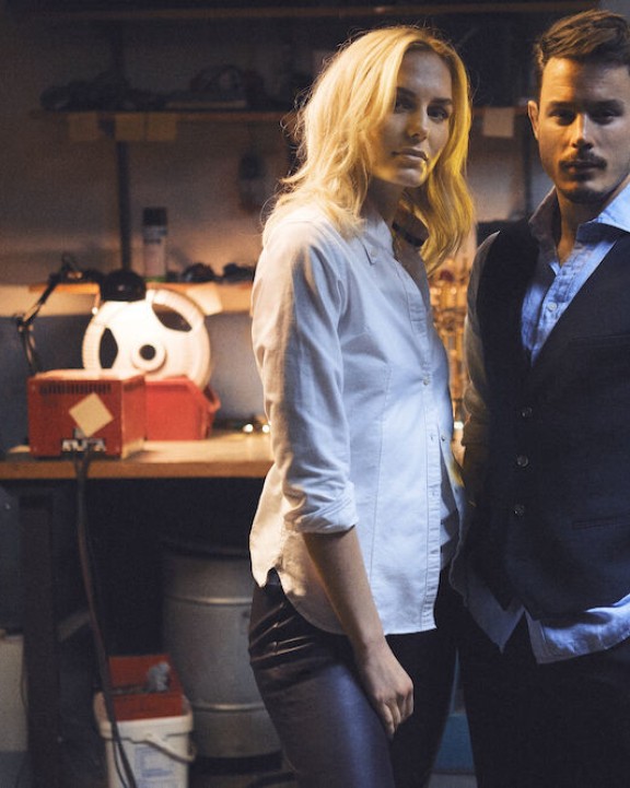 Hemd J. HARVEST & FROST Indigo Bow 33 
Hemd Slim Fit Heren voor bedrukking &amp; borduring
