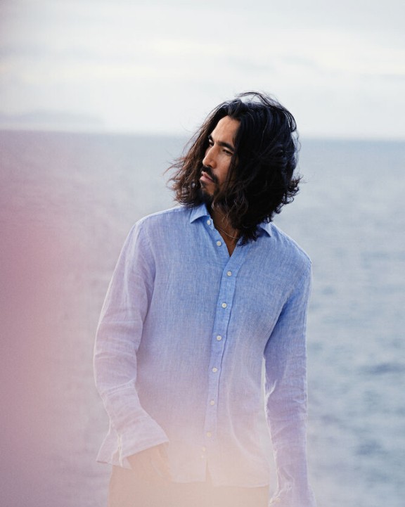 Hemd J. HARVEST & FROST Indigo Bow 33 
Hemd Slim Fit Heren voor bedrukking &amp; borduring