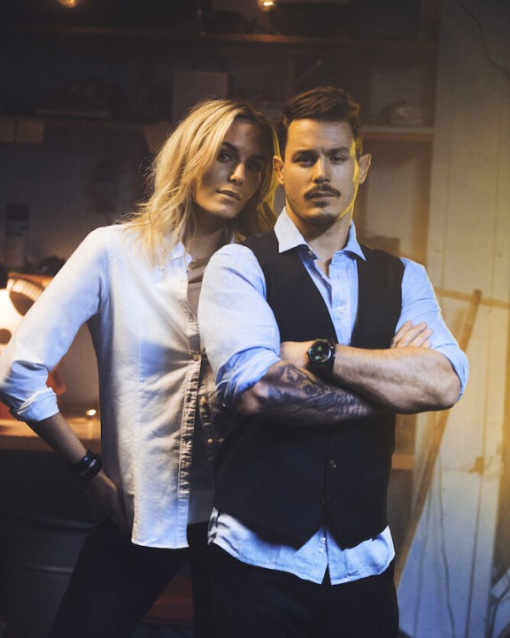 Hemd J. HARVEST & FROST Indigo Bow 33 
Hemd Slim Fit Heren voor bedrukking &amp; borduring