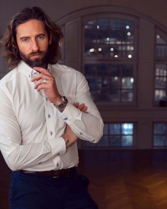 Hemd J. HARVEST & FROST Red Bow 121 
Hemd Slim Fit Heren voor bedrukking &amp; borduring
