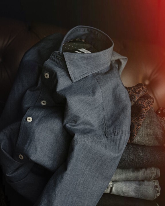 J. HARVEST & FROST Indigo Bow 130 
Hemd Slim Fit Herren Hemd personalisierbar