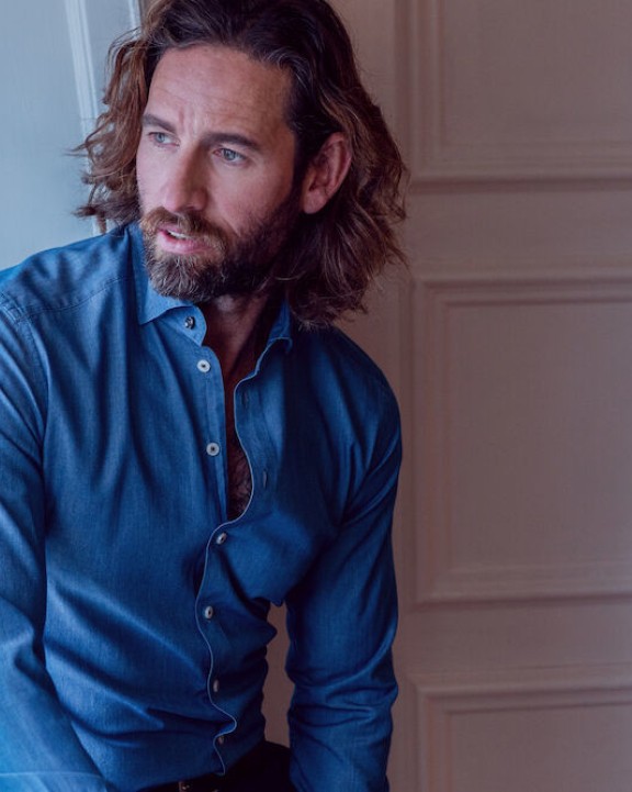Chemise personnalisable J. HARVEST & FROST Indigo Bow 130 
Chemise Slim Fit Hommes