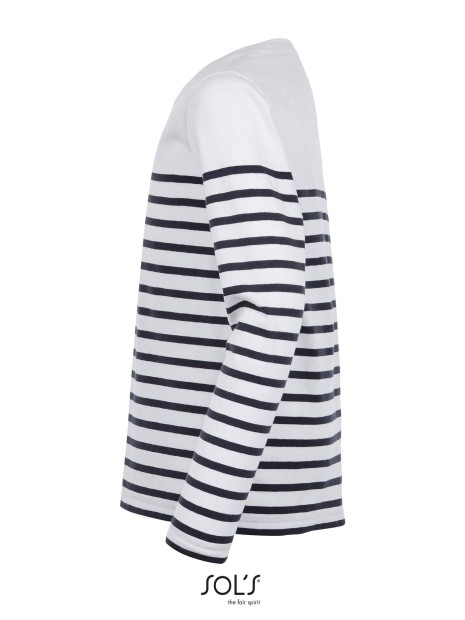 T-Shirts à personnaliser SOL'S Matelot Lsl Kids blanc/french marine