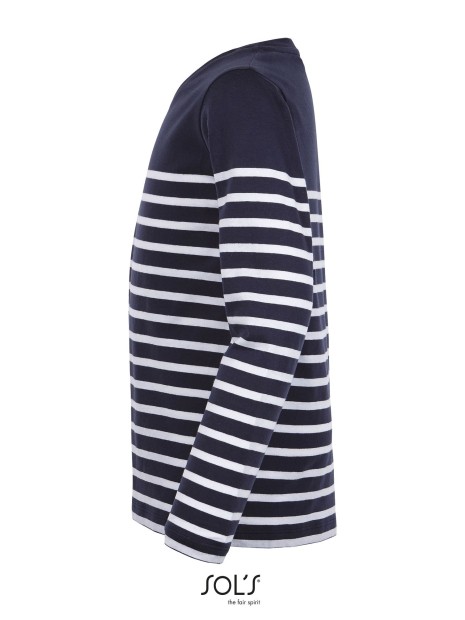 T-Shirts à personnaliser SOL'S Matelot Lsl Kids french marine / blanc