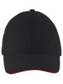 Casquettes à personnaliser SOL'S Solar noir/rouge