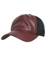 FLEXFIT Leather Trucker Cap Kappe personalisierbar