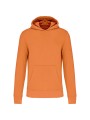 KARIBAN Sweat-shirt écoresponsable à capuche enfant orange clair personnalisable