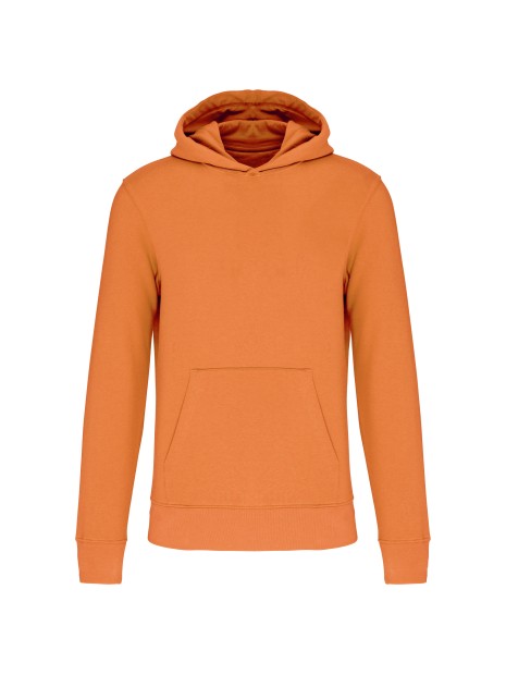 KARIBAN Sweat-shirt écoresponsable à capuche enfant orange clair personnalisable
