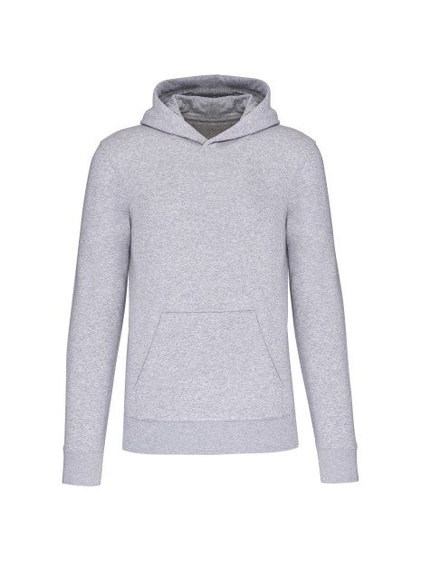 KARIBAN Sweat-shirt écoresponsable à capuche enfant gris oxford personnalisable