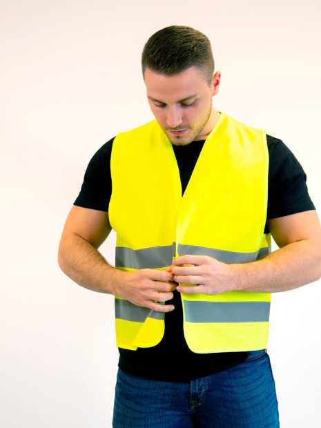 Gilets de sécurité à personnaliser FLUOFLASH Hi-vis Safety Jacket 2H 2021 fluo yellow