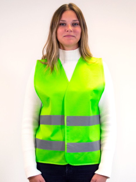 Gilets de sécurité à personnaliser FLUOFLASH Hi-vis Safety Jacket 2H 2021 vert