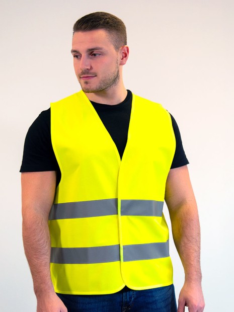 Gilets de sécurité à personnaliser FLUOFLASH Hi-vis Safety Jacket 2H 2021 fluo yellow