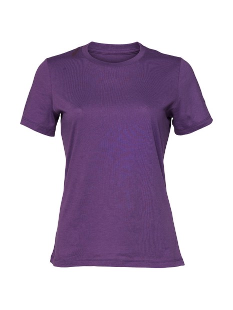 BELLA-CANVAS WOMEN'S RELAXED JERSEY SHORT SLEEVE TEE royal purple personnalisable