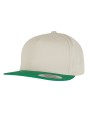 FLEXFIT Casquette Classic 5 Panel Snapback beige/green personnalisable