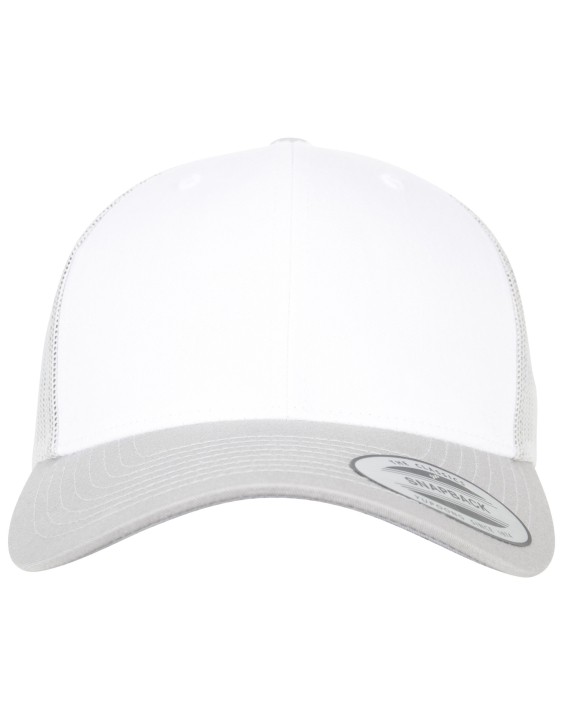 FLEXFIT Kappe Retro Trucker mit farbiger Vorderseite Kappe personalisierbar