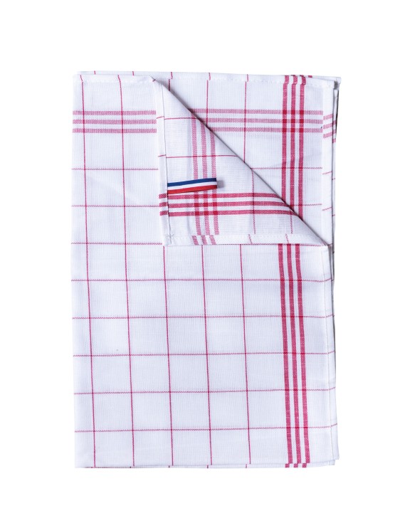 Produit éponge personnalisable KARIBAN Essuie-verres à carreaux Origine France Garantie