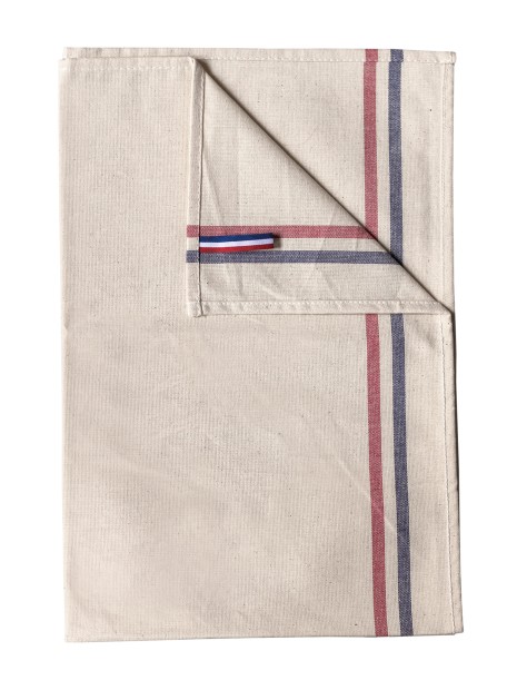 KARIBAN Essuie-vaisselle 2 rayures Origine France Garantie naturel personnalisable
