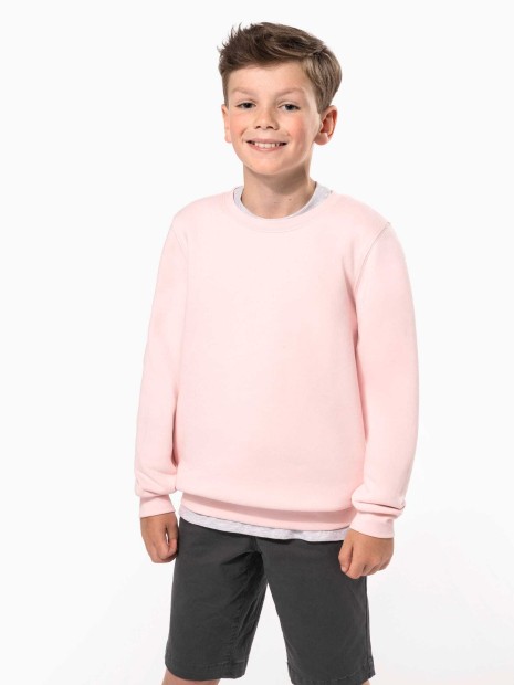 Sweat-shirts à personnaliser KARIBAN Sweat-shirt écoresponsable col rond enfant 