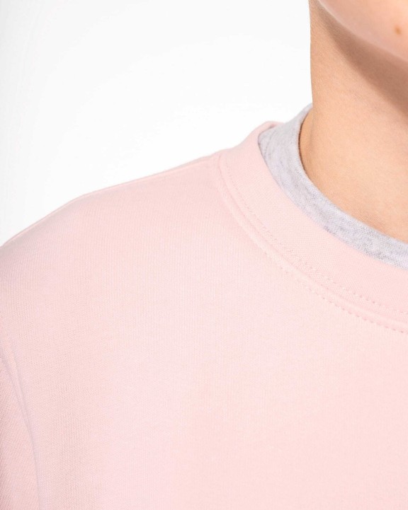 Sweat-shirt personnalisable KARIBAN Sweat-shirt écoresponsable col rond enfant
