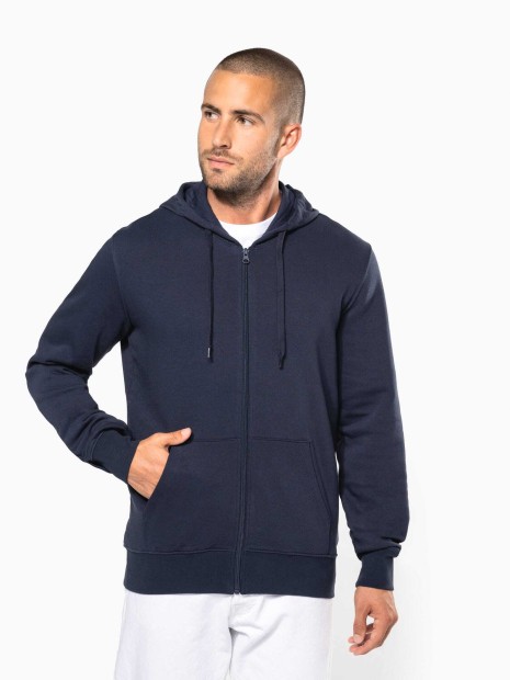 Sweat-shirts à personnaliser KARIBAN Sweat-shirt écoresponsable zippé à capuche homme 