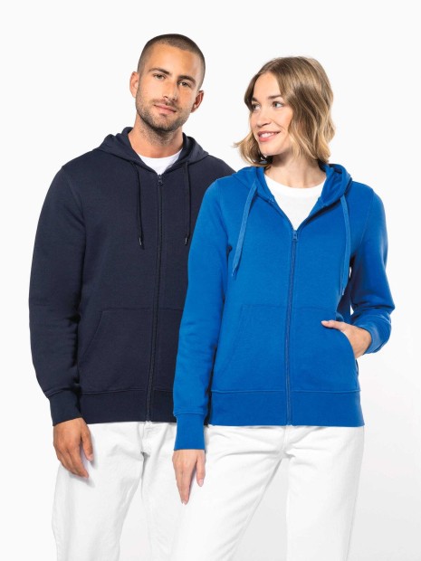 Sweat-shirts à personnaliser KARIBAN Sweat-shirt écoresponsable zippé à capuche homme 