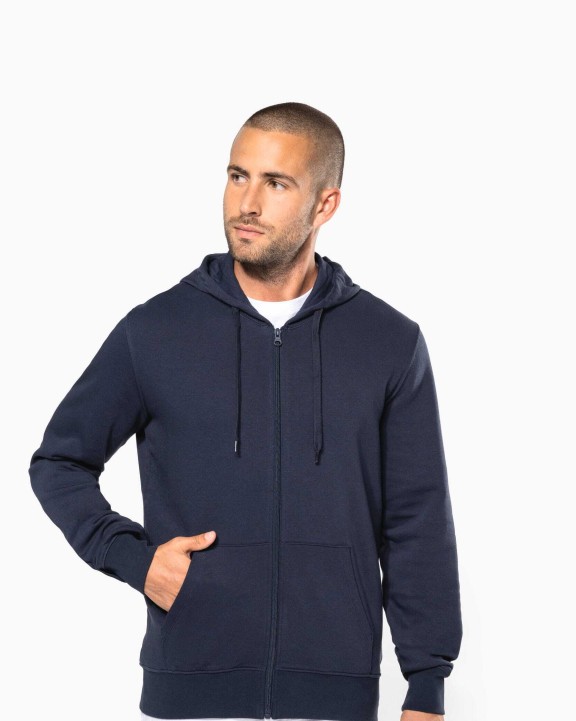 KARIBAN Umweltfreundliches Kapuzensweatshirt mit Reißverschluss Herren Sweatshirt personalisierbar