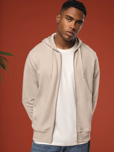 Sweat-shirts à personnaliser KARIBAN Sweat-shirt écoresponsable zippé à capuche homme 