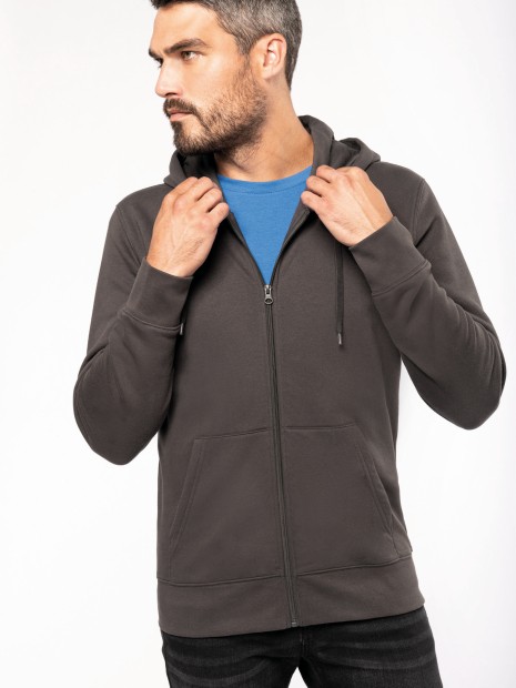 Sweat-shirts à personnaliser KARIBAN Sweat-shirt écoresponsable zippé à capuche homme 