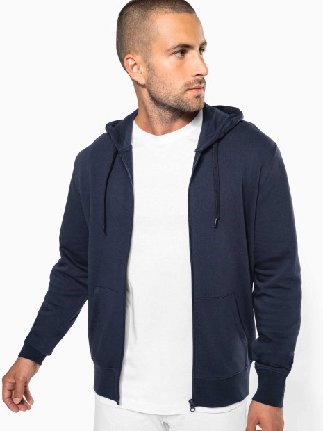Sweat-shirts à personnaliser KARIBAN Sweat-shirt écoresponsable zippé à capuche homme 